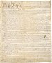 Перша сторінка Конституції США