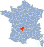 Plasseringa til Corrèze i Frankrike