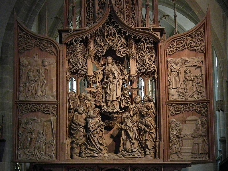 File:Creglingen, Herrgottskirche, Marienaltar 004.JPG