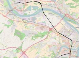 Spoorlijn Neuwied - Koblenz Mosel Güterbahnhof op de kaart