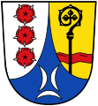 Wappen Rödental mit Elementen der Ritter von Rosenau