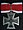 Krzyż Kawalerski Krzyża Żelaznego - wstążka do munduru zwykłego