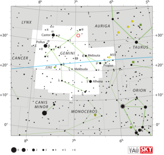 <span class="mw-page-title-main">DN Geminorum</span> Star in the constellation Gemini