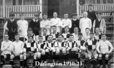 The Darlington team of the 1910–11 season, who reached the last 16 of the FA Cup