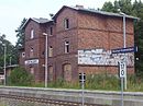 Empfangsgebäude des Bahnhofs Wustrau-Radensleben