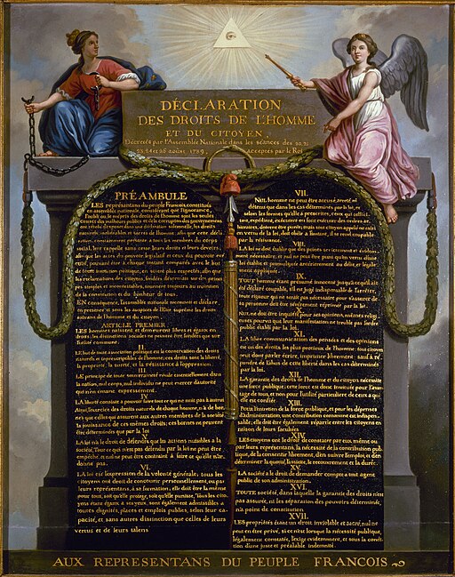  Declaration of the Rights of Man and of the Citizen in 1789 