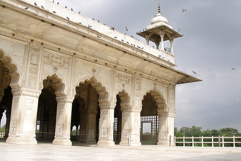 File:Delhi, India, White marble palace, Red Fort.jpg