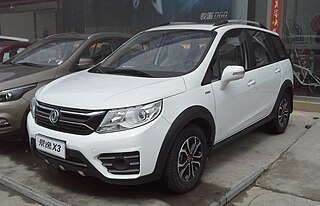 <span class="mw-page-title-main">Dongfeng Fengxing Jingyi X3</span> Subcompact CUV