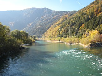 Drava at Sachsenburg Drau bei Sachsenburg2.JPG