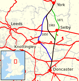 ECML between Doncaster and York since 1850.svg