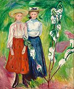 Edvard Munch - 1905 - Two Girls under an Apple Tree in Bloom - Boijmans 2426 (MK).jpg