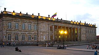 Colombia.El Capitolio Nacional de Colombia, sede del Congreso de la República de Colombia.