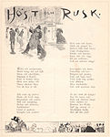 Elias Sehlstedt Höst och Rusk, illustrerad av Carlsson i början av 1890-talet.