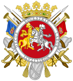 Emblem of the Royal Cavalry Armory of Valencia.svg