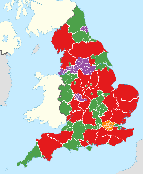 File:English administrative divisions map coloured by type 2021.svg