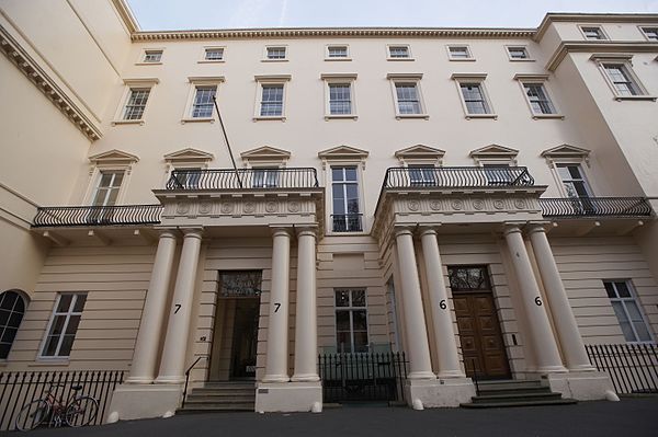 Headquarters of the Royal Society in Carlton House Terrace in London