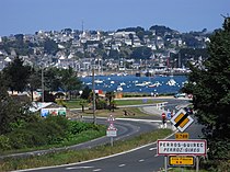 General view of the village of Perros-Guirec from Traou Guillou