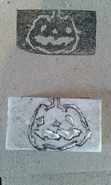 Eraser carving