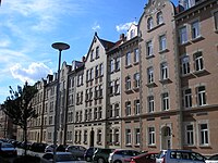 Gründerzeit tenements in Johannesvorstadt district