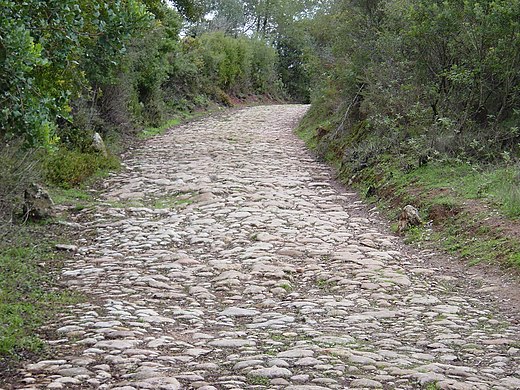Romeinse weg in Setúbal, Portugal