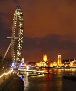 The London Eye and Palace of Westminster