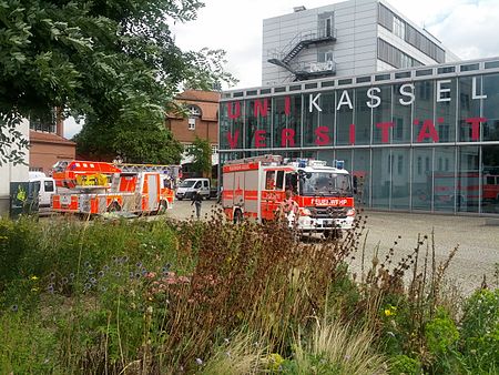 Feuerwehr Kassel auf dem Uni Campus August 2013 (1)