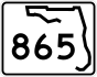 State Road 865 marker 
