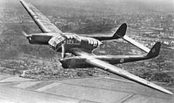 Първият прототип Fw 189V-1 в полет