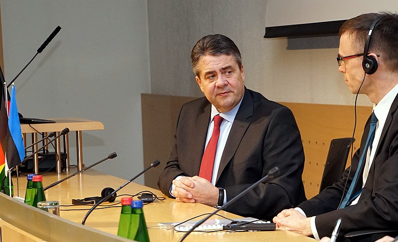 File:Foreign Minister Sven Mikser and German Foreign Minister Sigmar Gabriel in Tallinn (01.03.2017) (32368676083).jpg