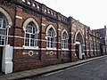 Former drill hall. Grade II listed.