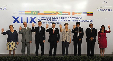 Plenary Session of the 49th Mercosur Summit in Asuncion, 28 December 2015.