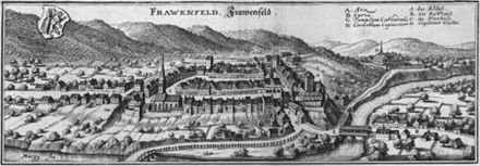 Frauenfeld in 1654, from the Topographia Helvetiae, Rhaetiae et Valesiae