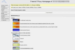 Screenshot of Freenet 0.7