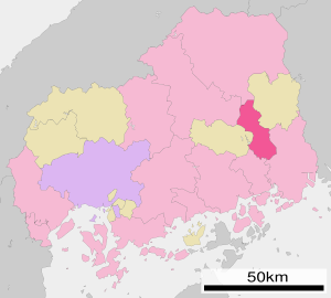 Location of Fuchūs in the prefecture