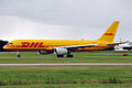 A Boeing 757 cargo airliner