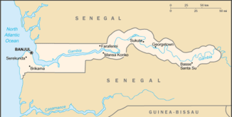 map of Gambia, The