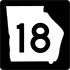 State Route 18 işaretçisi
