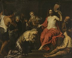 Christus en de boetvaardige zondaars in het Rijksmuseum Amsterdam