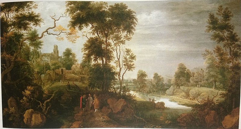 File:Gillis d'Hondecoeter - Landscape with Christ at Emmaus.jpg