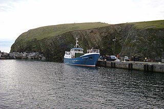 <i>Good Shepherd IV</i> Scottish ferry, connecting Fair Isle to Shetland Mainland
