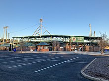 Grainger Stadium parking lot & exterior