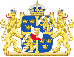 Erik XIV av Sveriges våpenskjold