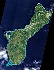 An unobstructed view of the island of Guam from NASA's Earth Observing-1 satellite