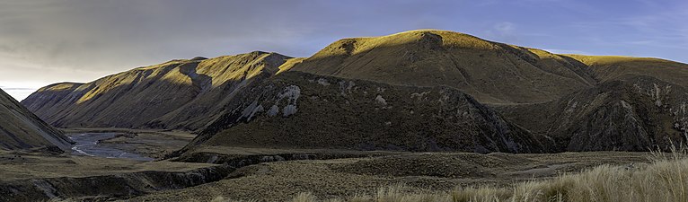 Hakatere River valley, Canterbury, New Zealand