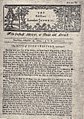 1724 Parks' British newspaper "Half-Penny London Journal"