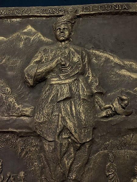 Artist's depiction of Hang Tuah, Malacca Sultanate Palace Museum