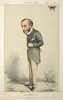 Caricature of Henry Herbert, 4th Earl of Carnarvon in Vanity Fair, 11 September 1869 Henry Herbert, Vanity Fair, 1869-09-11.jpg