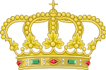 Representació Heràldica de la Corona Reial Tancada amb cinc arcs visibles
