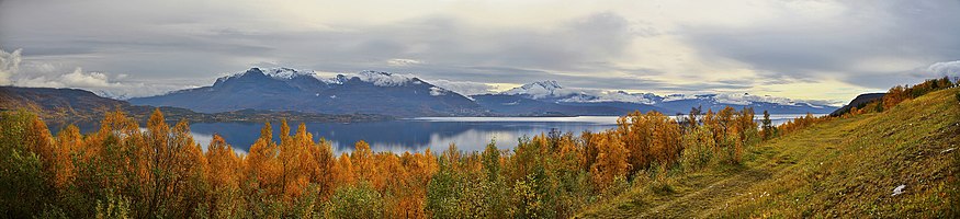 Herjangsfjorden / Ofotfjorden in northern Norway