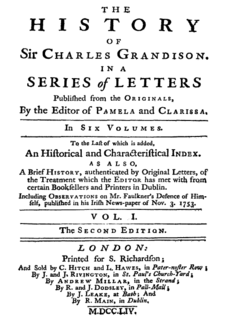 <i>The History of Sir Charles Grandison</i> Book by Samuel Richardson